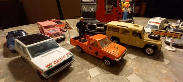 Lot De 5 Voitures Miniatures - 4 Matchbox + 1 Burago Range Rover - Vintage Paris-Dakar