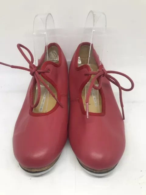 Sansha Tee-kids Tap shoes  rose red  size N  (A72)