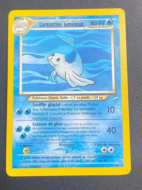 Carte Pokemon Fr Wizards Neo Destiny - Lamantine Lumineux 45/105 - Nm