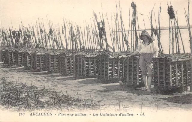 CPA ARCACHON Parc aux huîtres Les Collecteurs d’huîtres (141608)