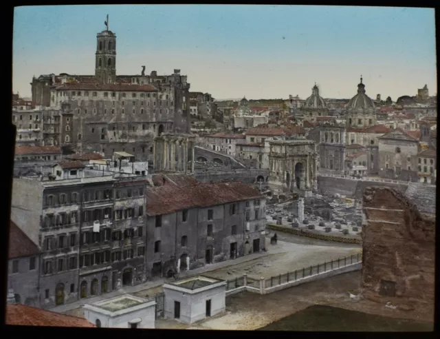 Antike Magische Laterne Schiebe Das Forum Aussehen Se C1900 Foto Rom