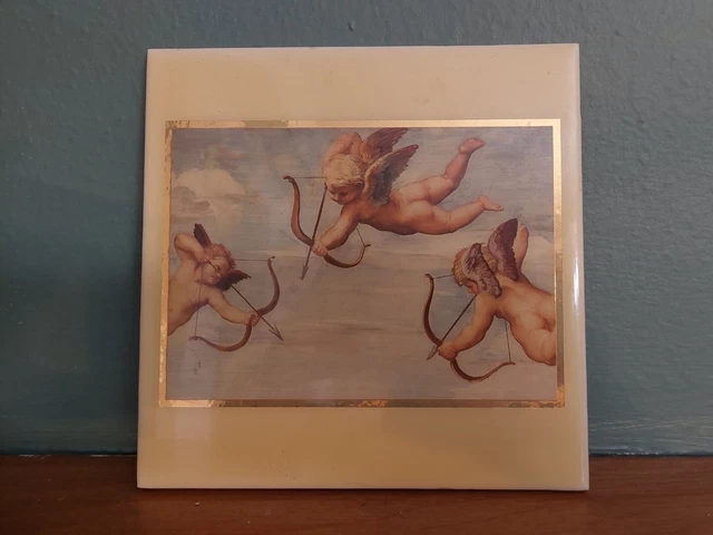 Vintage Galatea by Raphael Terra Cotta Art Tile by ART Co