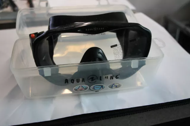 Aqualung Technisub TEK Malibu Einglas Tauchmaske Taucherbrille Rahmenlos