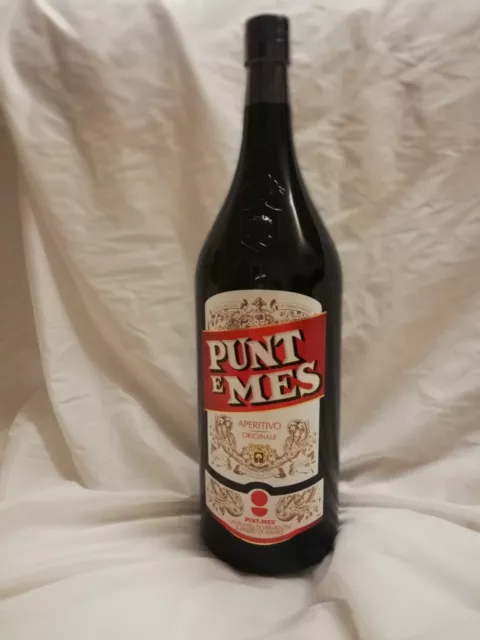 Punt e Mes Vermouth Bottiglia 3 Litri Vuota Da Esposizione Nuovo Originale