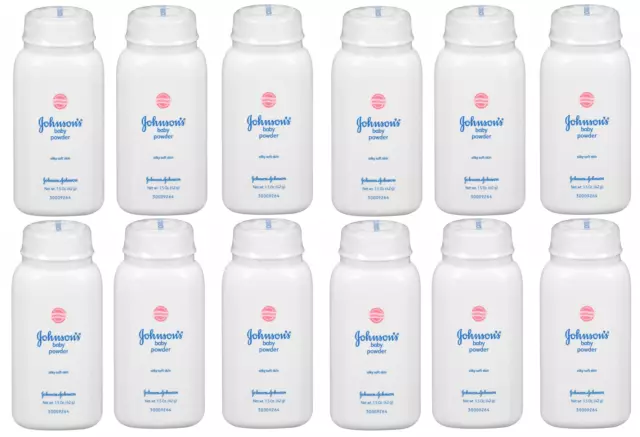 Johnsons Baby Powder Talc 50g 1.5oz Travel Size International version Pack of 12