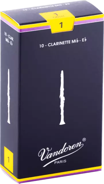 Ance per clarinetto Mib Vandoren 1, CR111 confezione 10 ance traditional