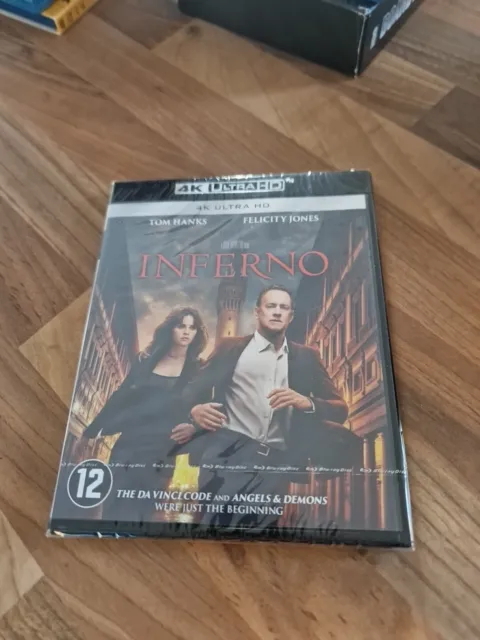 Inferno Blu Ray 4K Ultra Hd ( Tom Hanks France Sony Da Vinci Code ) Vo + Vf