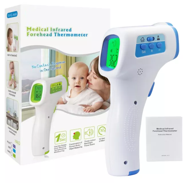 Forehead Thermometer Baby Child Digital Contactless Fast Accurate Medical Grade