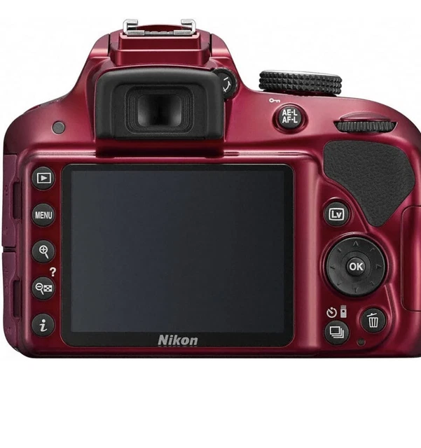 [NEAR MINT] Nikon D3300 24.2MP Body Red With AF-S DX VR II 18-55mm (N833)