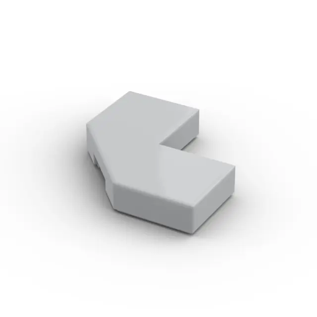 Lego 10x Fliese Ecke 2x2 tile corner 27263 hellgrau light bluish gray