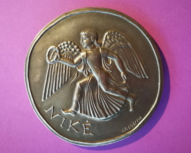 RARE MÉDAILLE DES Jeux Olympiques, Niké, Grenoble 1968, Bronze