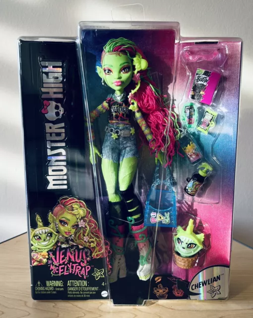 2024 MONSTER HIGH G3 Venus McFlytrap Fashion Doll with Pet Chewlian 80