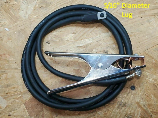WeldingCity 25-ft 2-AWG Welding Cable Kit W/ 300A Stick Holder, Clamp & Lugs – US Seller