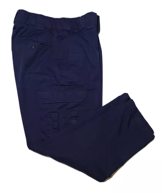 MENS 38R ELBECO TEk3 POLYESTER CARGO PANTS NAVY BLUE FIREMEN POLICE UNIFORM