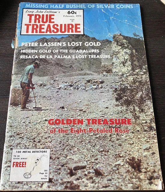 Vtg Long John Latham True Treasure Magazine Feb 1972 Metal Detecting