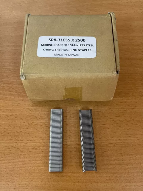 Anello maiale - Anello a C in acciaio inox grado marino 316 • Scatola da 2.500