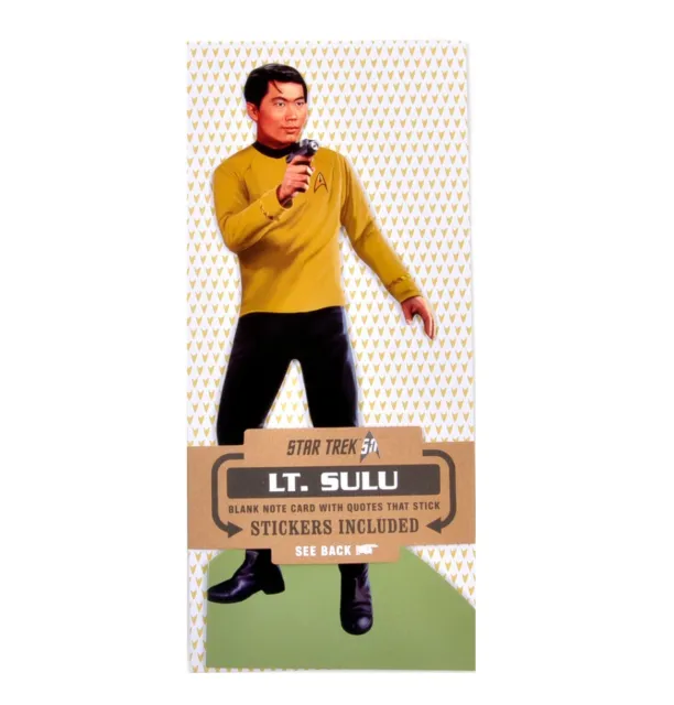 Star Trek Sulu - Quotable Notable – Cut Out Greeting Card & Quote Stickers