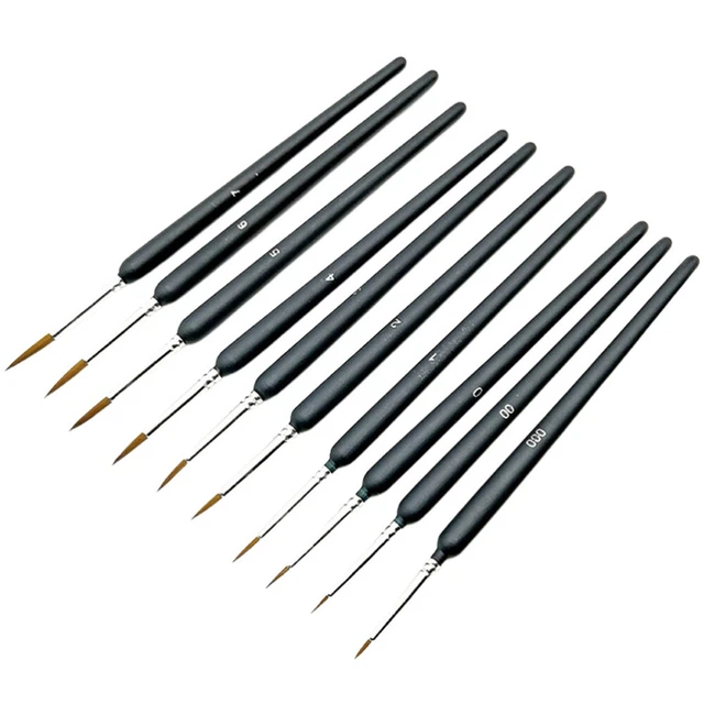 10Pcs Hause Schule Leichte Zeichnung Feine Pinsel Für Malerei Künstler