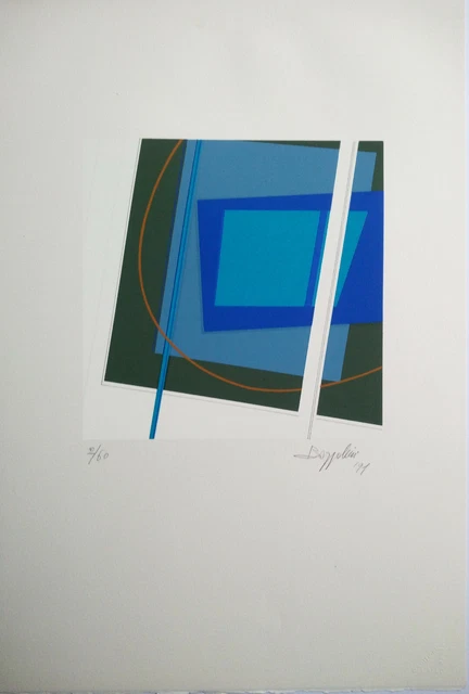 Silvano Bozzolini Sérigraphie originale 1991 Signée Numérotée Très Bon État