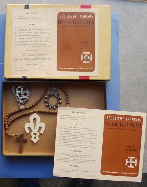 Insigne Scout Français Vintage – Eclaireur De France – Arc EDF 28 Mm – Début XXe (vers 1910)