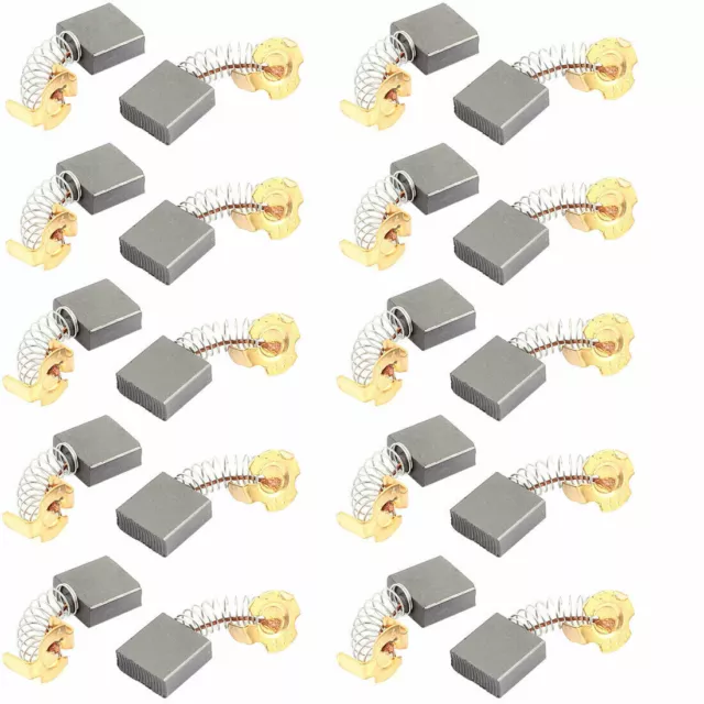 10 Pcs Replacement Electric Motor Carbon Brushes 17mm x 17mm x 7mm for Motors