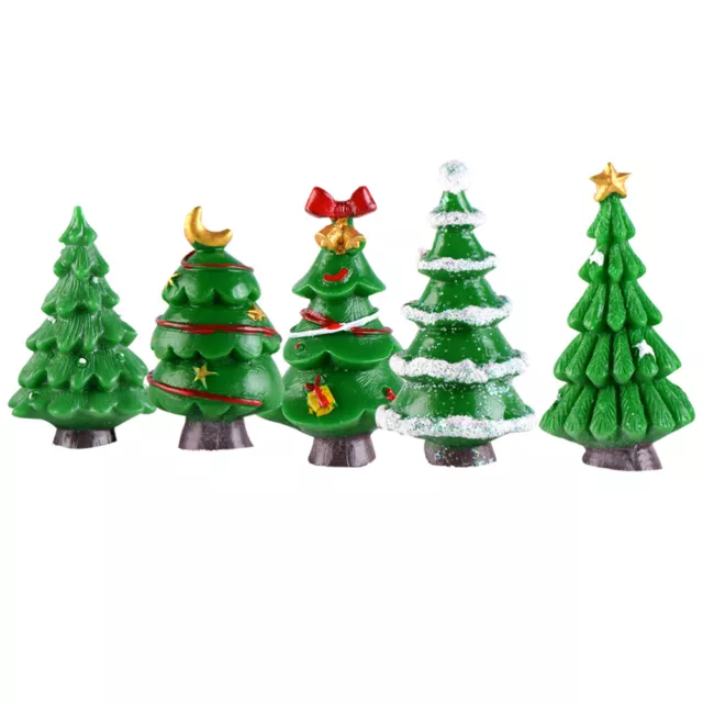 5 Pcs Miniature Christmas Ornaments DIY Xmas Tree Decoration Home Variety