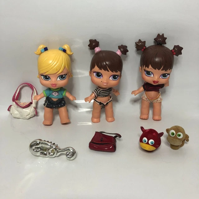 Pacchetto bambole vintage MGM babyz Baby Bratz ragazze ragazzi vestiti LOTTO LAVORO (C3)