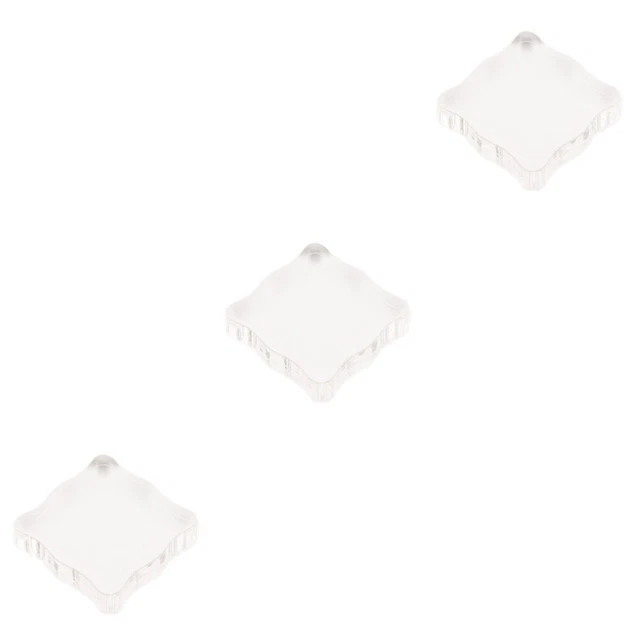 3 Count Square Handle Stamping Rubber Stamp Clear Stamp Handle
