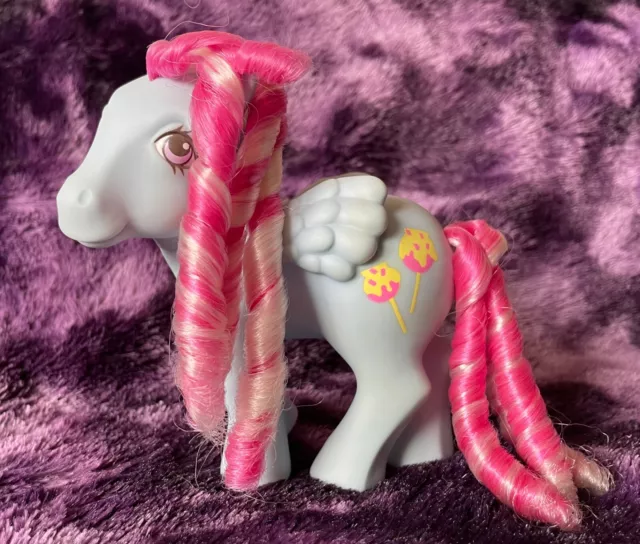 G1 Hasbro My Little Pony Candy Cane - Sugar Apple- Vintage 1980s