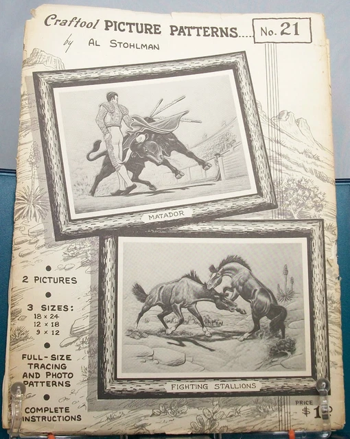 Patrones de imagen Craftool # 21 - matador y sementales - usado vintage