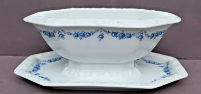 Rosenthal Classic Rose Maria Blaue Ranke -   Sauciere   Soßenschüssel  exzellent