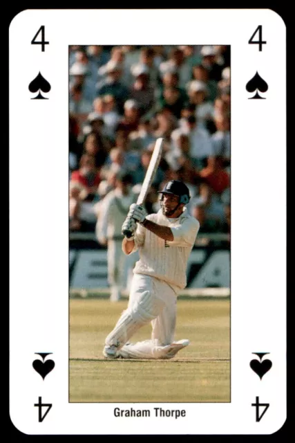 Cricket World Cup 99 (Playing Card) Four of Spades Graham Thorpe England