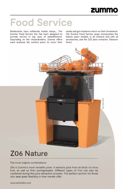 Zummo Z06-NOR Juicer *FREE FREIGHT SHIPPING *