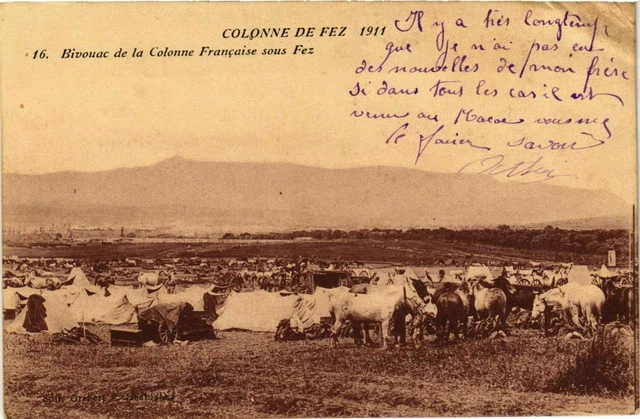 CPA AK Fez - Column of Fez - Bivouac de la Colonne Francaise MOROC (963509)