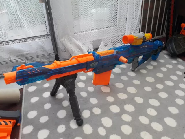 NERF MEGA CENTURION (Rare) Sonic Ice Blue Sniper Rifle N-Strike Blaster Gun  $51.04 - PicClick