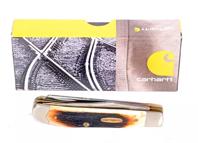 Carhartt by Case XX Mini Trapper Knife 6207 SS Dr Molasses Bone #36313 from 2013
