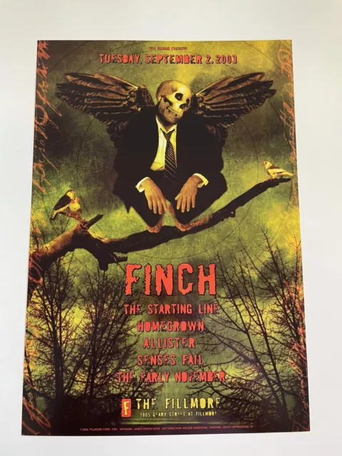 Finch Concert Poster 2003 F-581 Fillmore