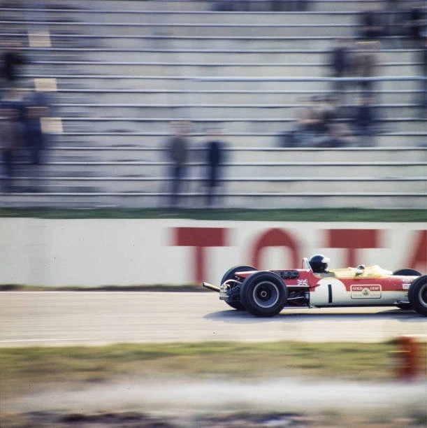 Photo D'époque – Jim Clark, Lotus 48, Hockenheim 1968 – Collection F1