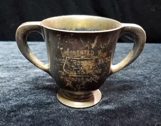 Vintage 1938 🏆 HJ HEINZ Gorham Sterling Silver 2 Handled Cup James Seitz Award 3