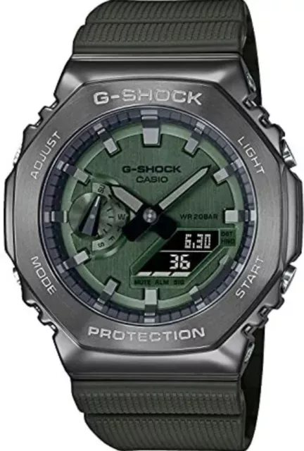 Casio G-SHOCK Quartz GM-2100B-3AJF Homme Montre Métal Couvert LED Vert Clair New