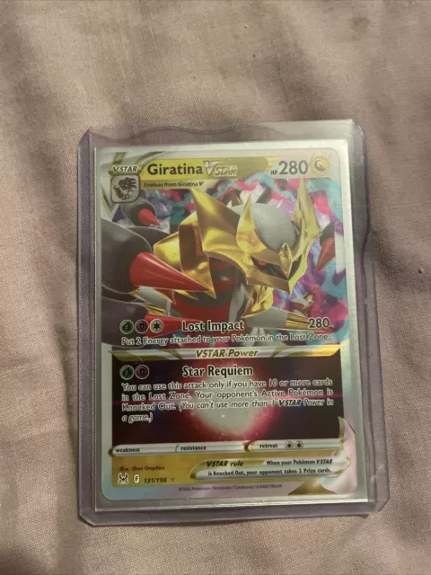 POKEMON GIRATINA V ASTRO 131/196 LOST ORIGIN CARD in Italian