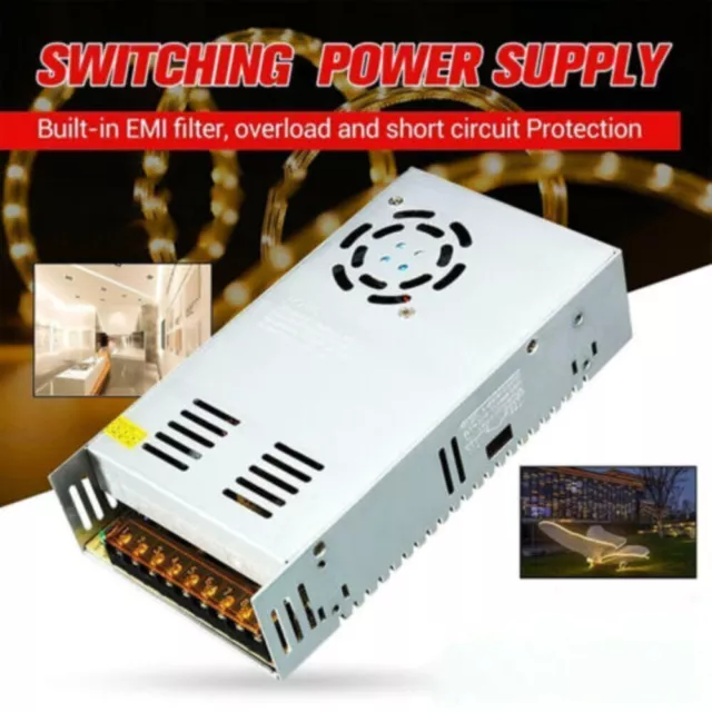 AC 100-240V to DC 12V 30A 360W Voltage Transformer Switch Power Converter Supply