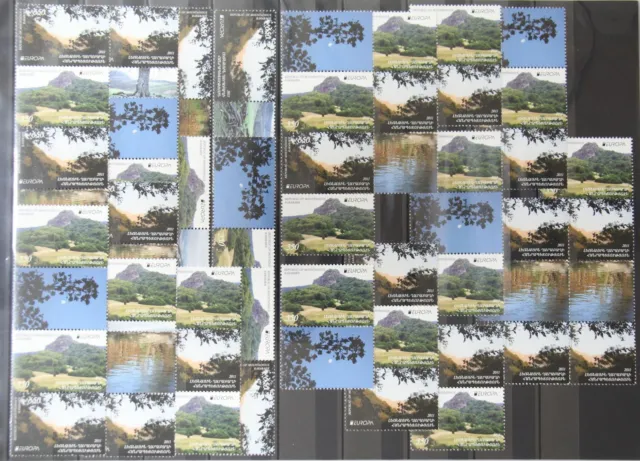 Berg Karabach 69 und 70 postfrisch Zusammendrucke aus Kleinbogen / CEPT #GG597