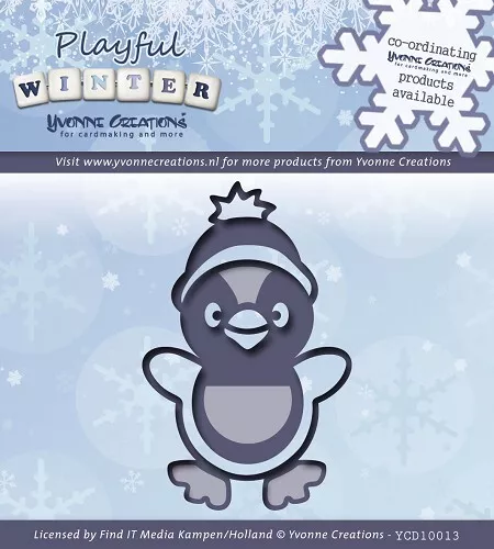 Yvonne Creations Playful Winter "Pinguin" YCD10013 Stanzschablone cutting die