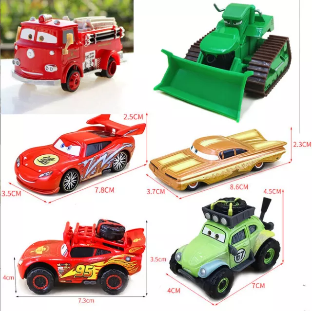 Disney-Pixar Cars Lot Lightning McQueen 1:55 Diecast Model Car Toys Xmas Gift