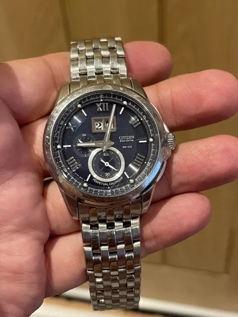 CITIZEN ECO DRIVE perpetual calender E310 65.00 PicClick UK