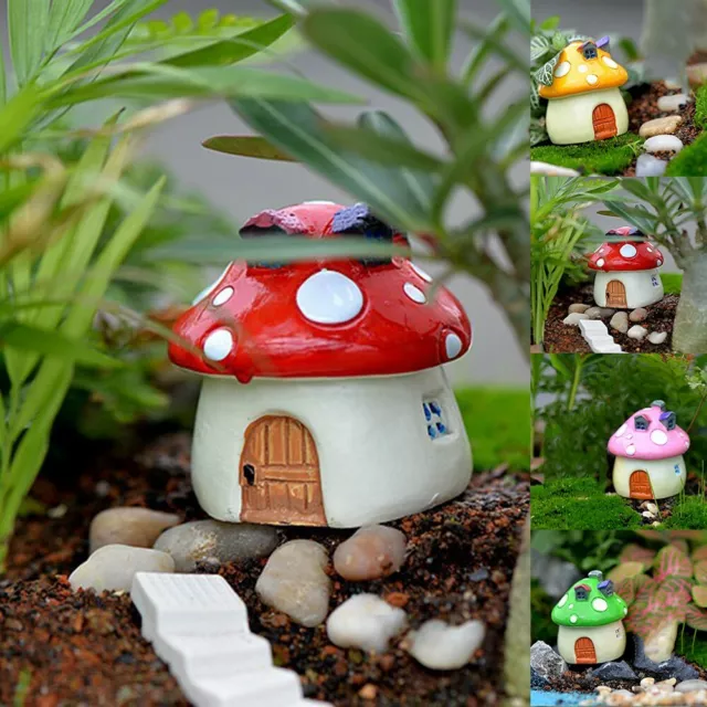 MINI FAIRY MAISON Cottage Champignon Gnome Mignon Hobbit Décoration Jardin  EUR 6,00 - PicClick FR
