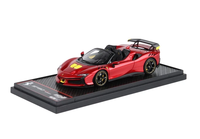Modèle réduit Ferrari Sf90 Xx Spider Cerchi Carbonio Giallo Montecarlo