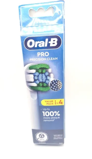 Oral-B PRO Precision Clean Electric Toothbrush Heads 1,2,4. USE DROP MENU