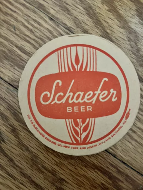 Lot of 1950's Schaefer Beer Pennsylvania/New York Vintage Coasters 2